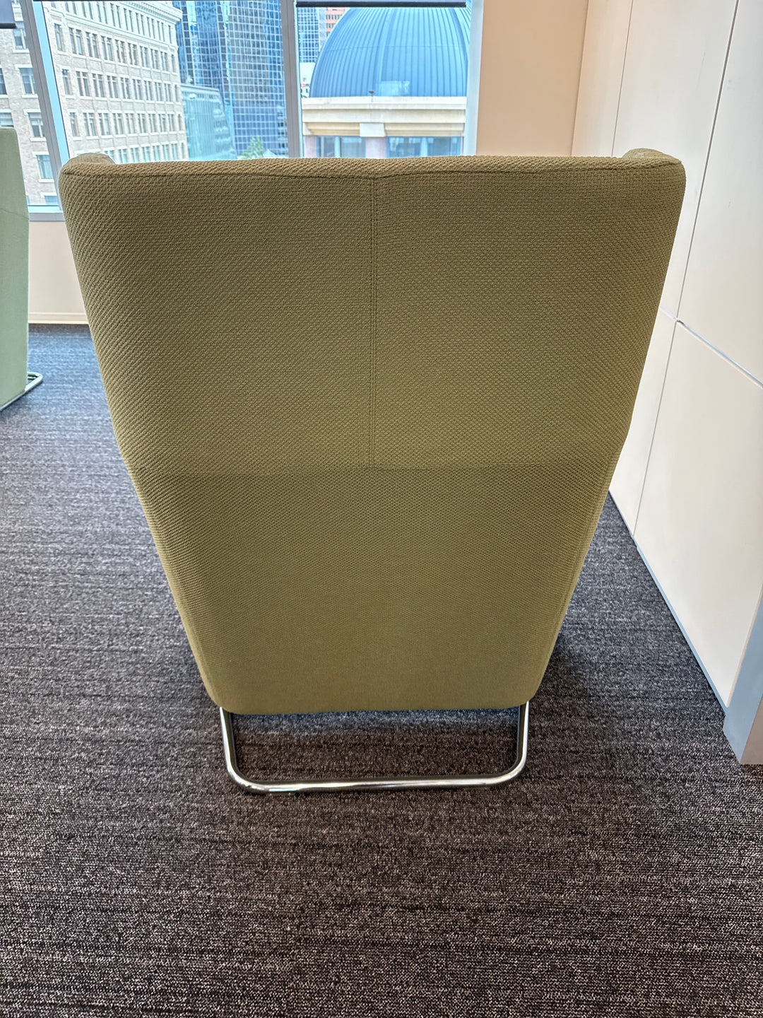 Fabric High Back Lounge Chair