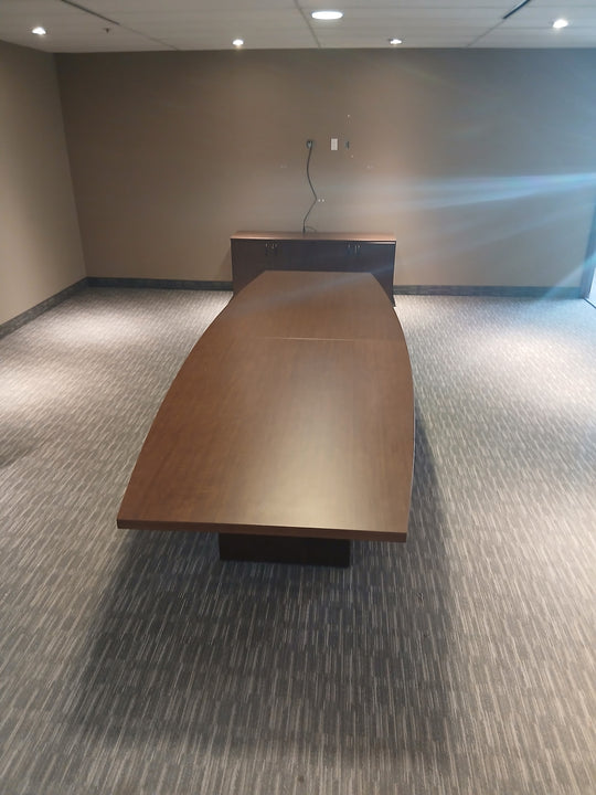 12' Boatshape Boardroom Table