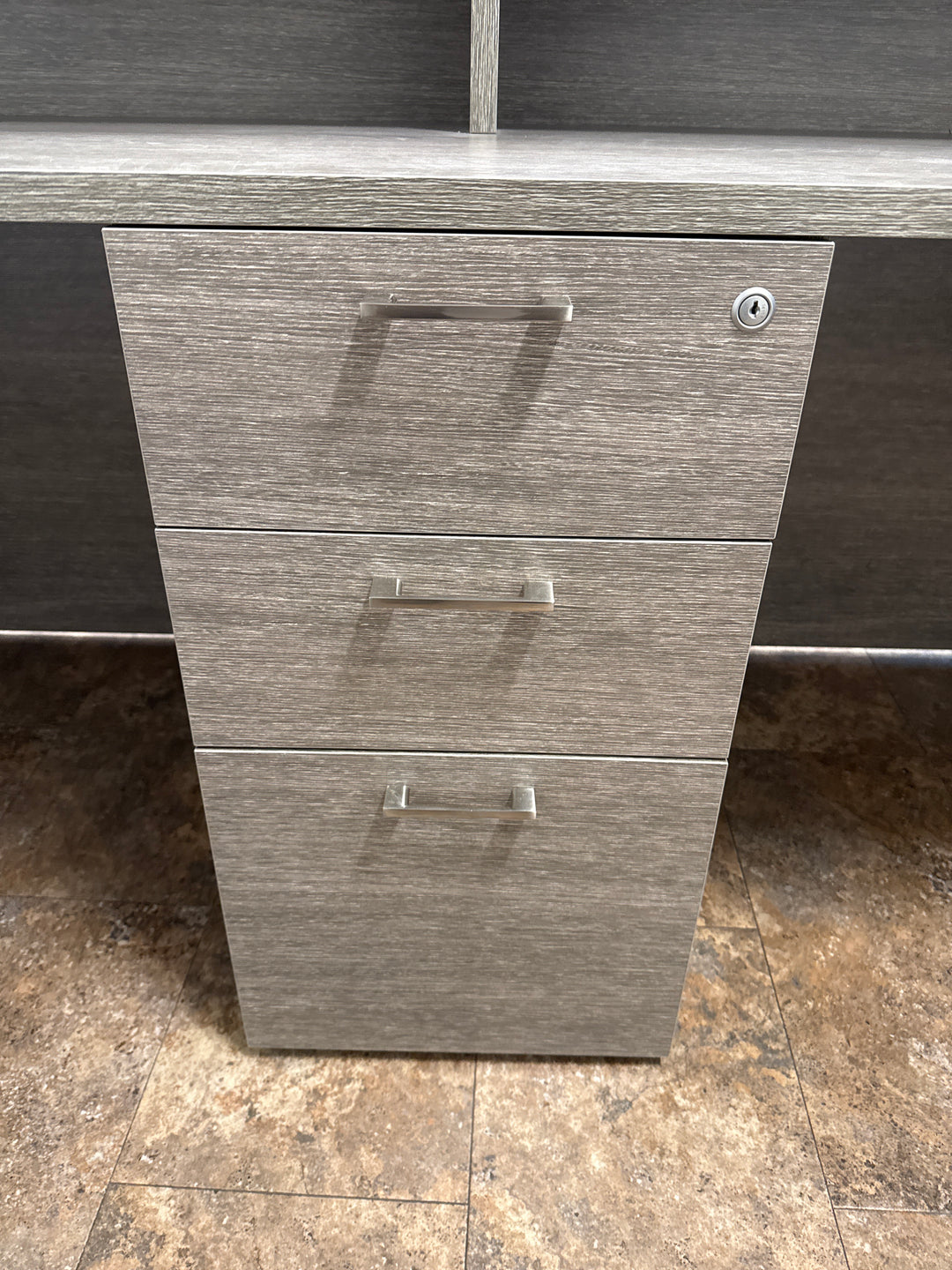 2-Person Reception Desk w/BBF Ped