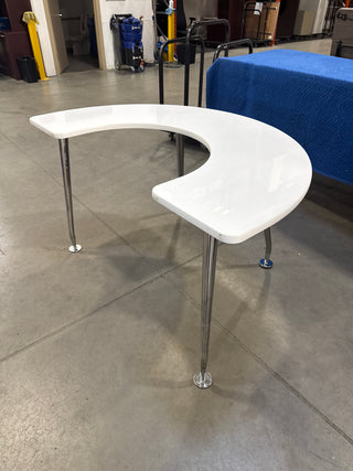 Half Moon White Board Table (Small)