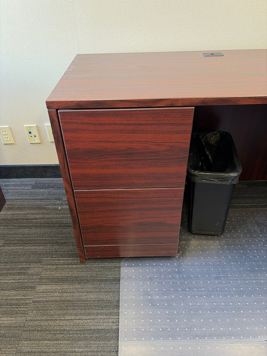 L-Shape Desk w/BBF and FF Ped