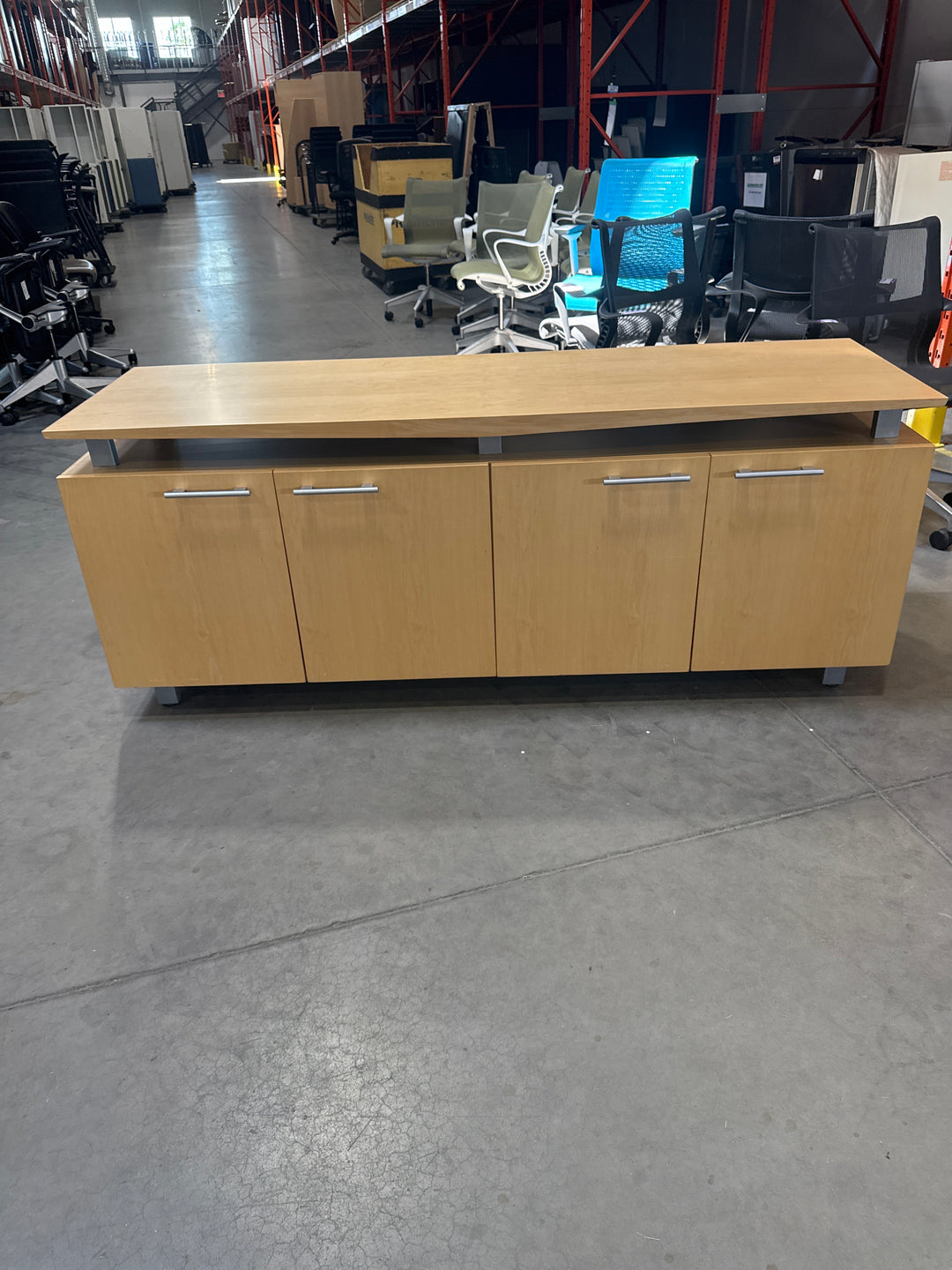 Wooden 4 Door Credenza