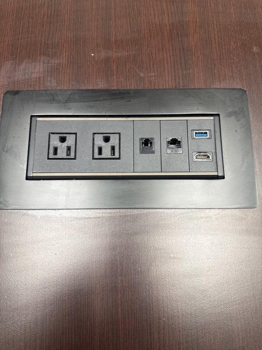 10' Boatshape Boardroom Table w/Electrical