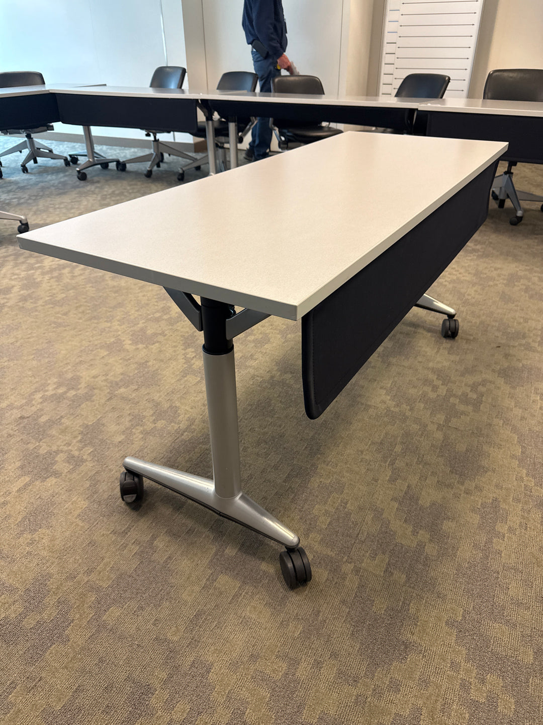 Mobile Flip Top Training Table