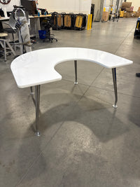 Half Moon Whiteboard Table (Large)