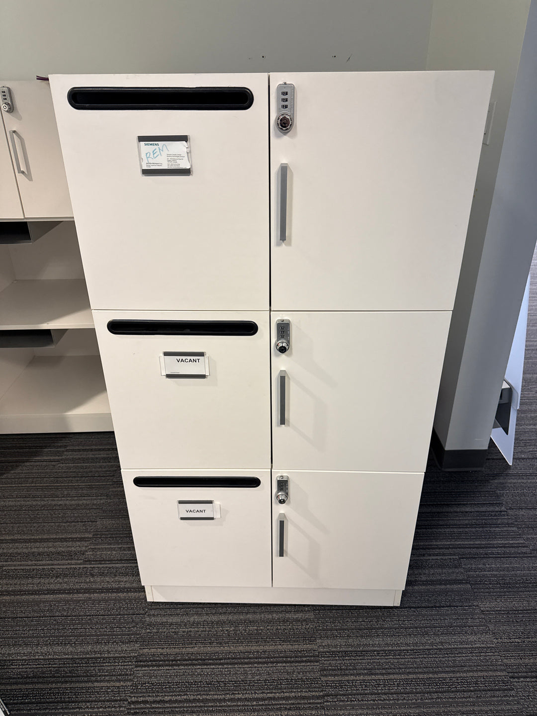 Wooden Lockers w/Mail Slot (Bank of 3)