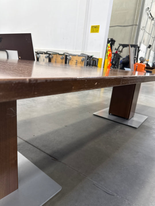 14’ Rectangle Boardroom Table w/Electrical