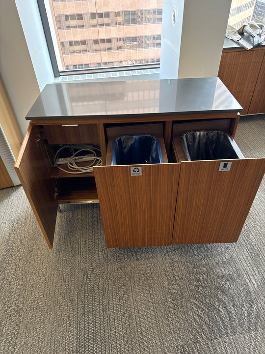 Garbage and Recycle Credenza