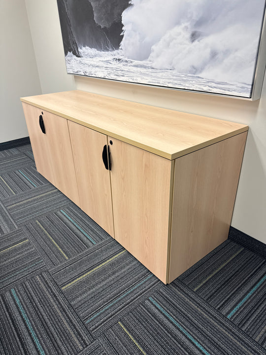 Wooden 4-Door Credenza