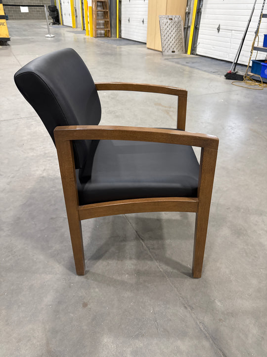 Wood/Leather Guest Chair