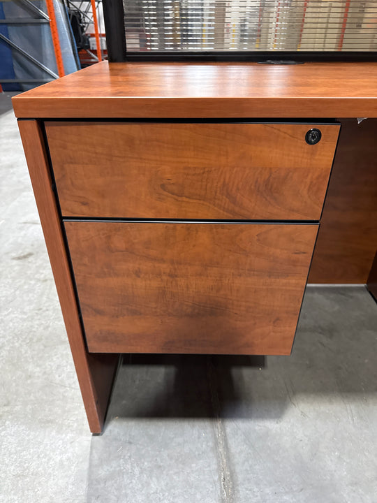 L-Shape Reception Desk w/BBF Ped