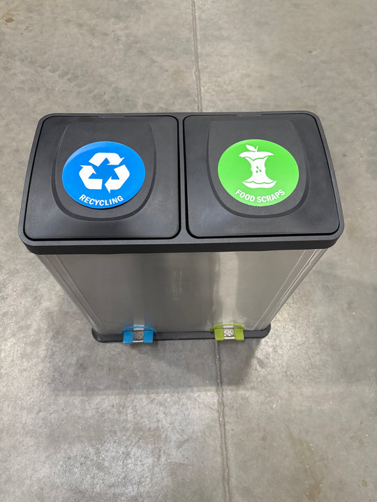 Metal Recycling/Food Scraps Bin