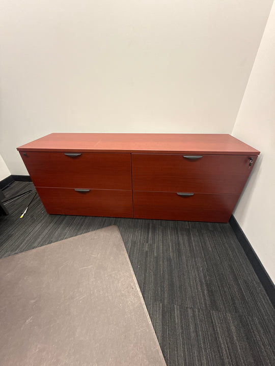 Wooden 4-Drawer Credenza