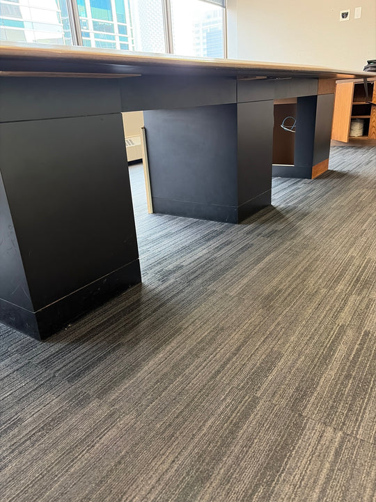 13' Boatshape Boardroom Table w/Electrical
