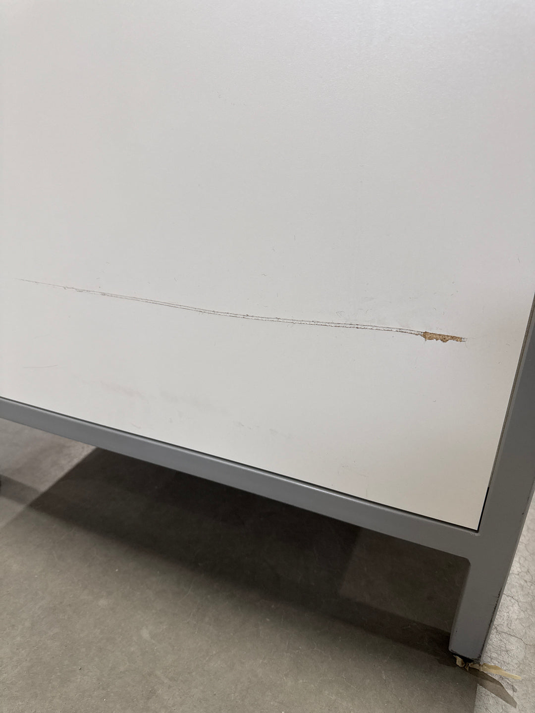 Wooden 2-High Open Counter Height Credenza