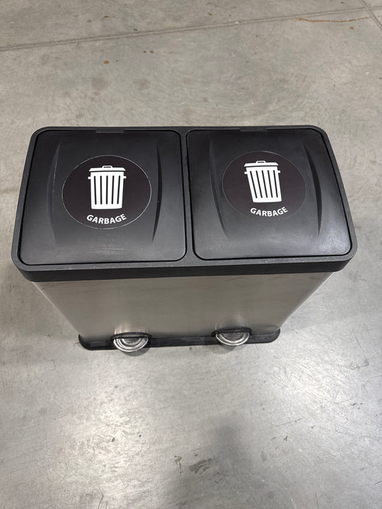 Metal Double Garbage Bin