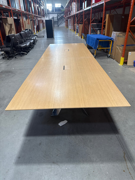 14.5’ Rectangle Boardroom Table w/Access Doors