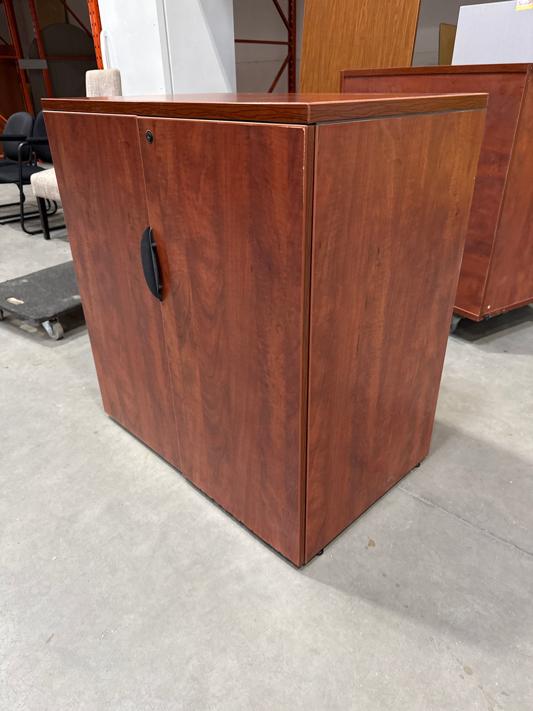 Wooden 3-High Closed Storage