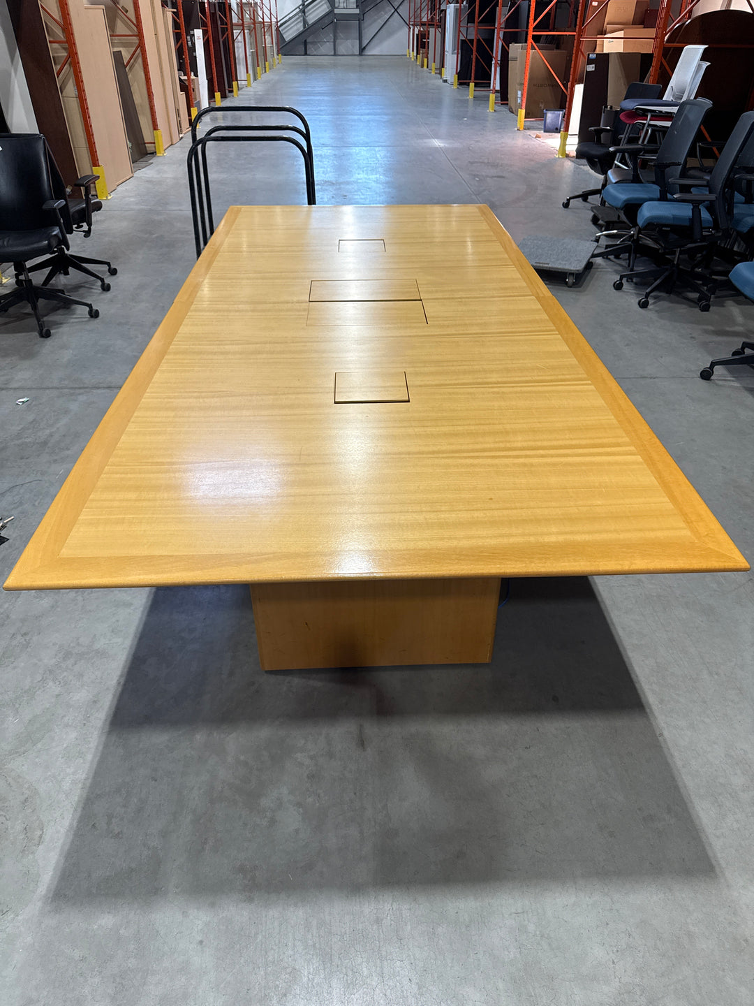 10’ Rectangle Boardroom Table w/Electrical