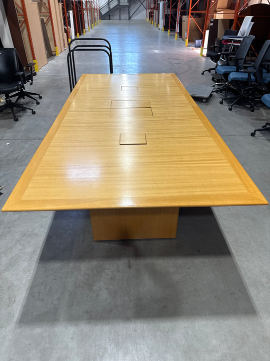10’ Rectangle Boardroom Table w/Electrical