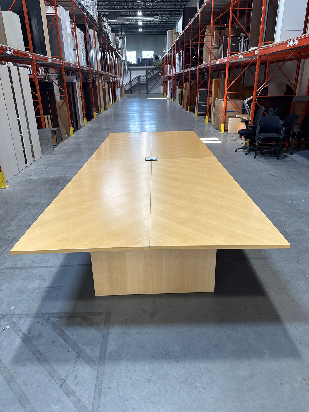 16' Rectangle Boardroom Table w/Electrical