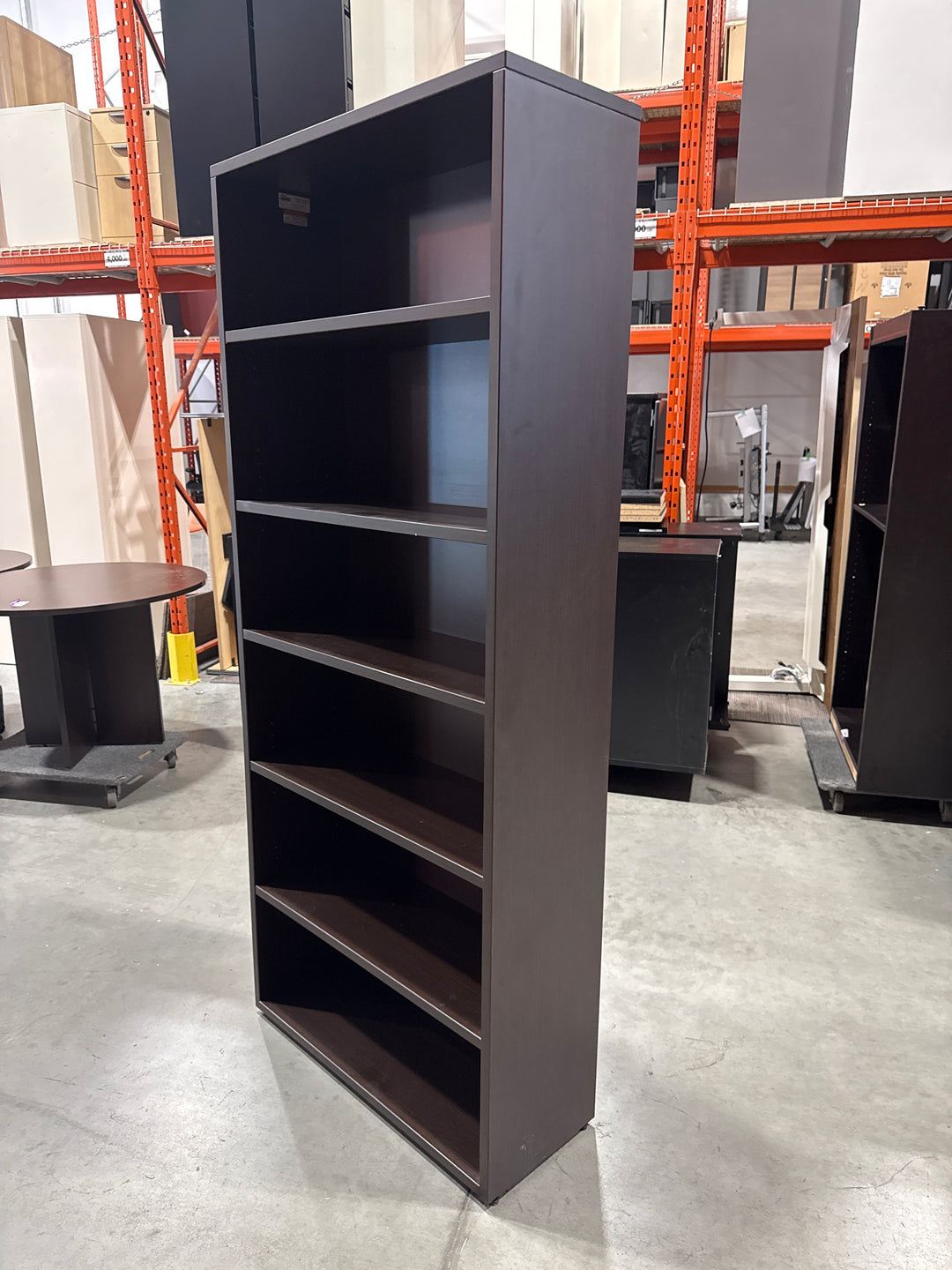 Wooden 6-High Bookcase
