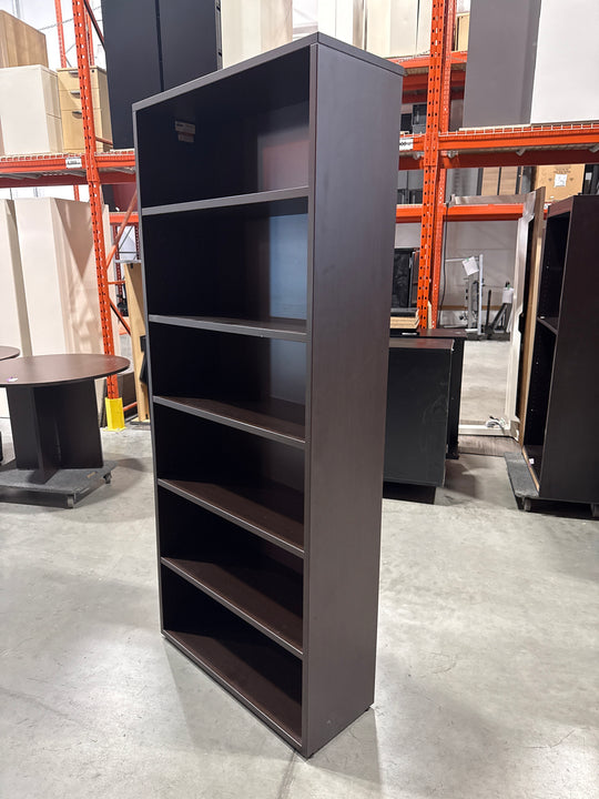 Wooden 6-High Bookcase
