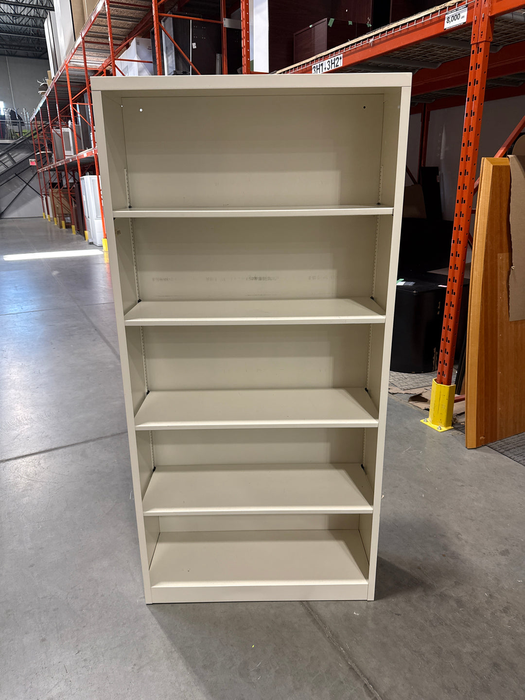 Metal 5-High Bookcase