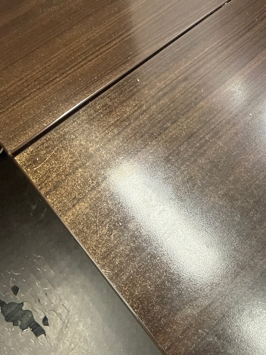 L-Shape Desk w/Hutch, BF Ped (Faded Surface)