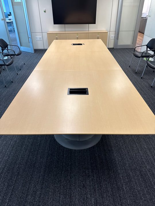 14' Rectangle Boardroom Table w/Electrical