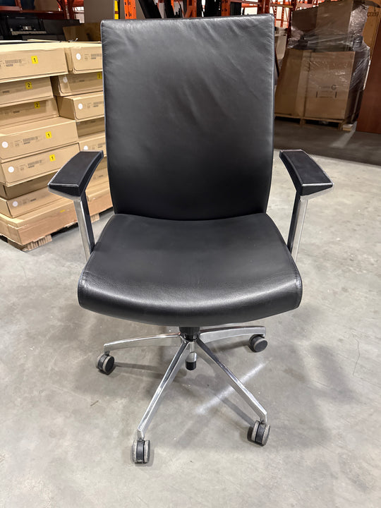 Leather High Back Meeting Chair
