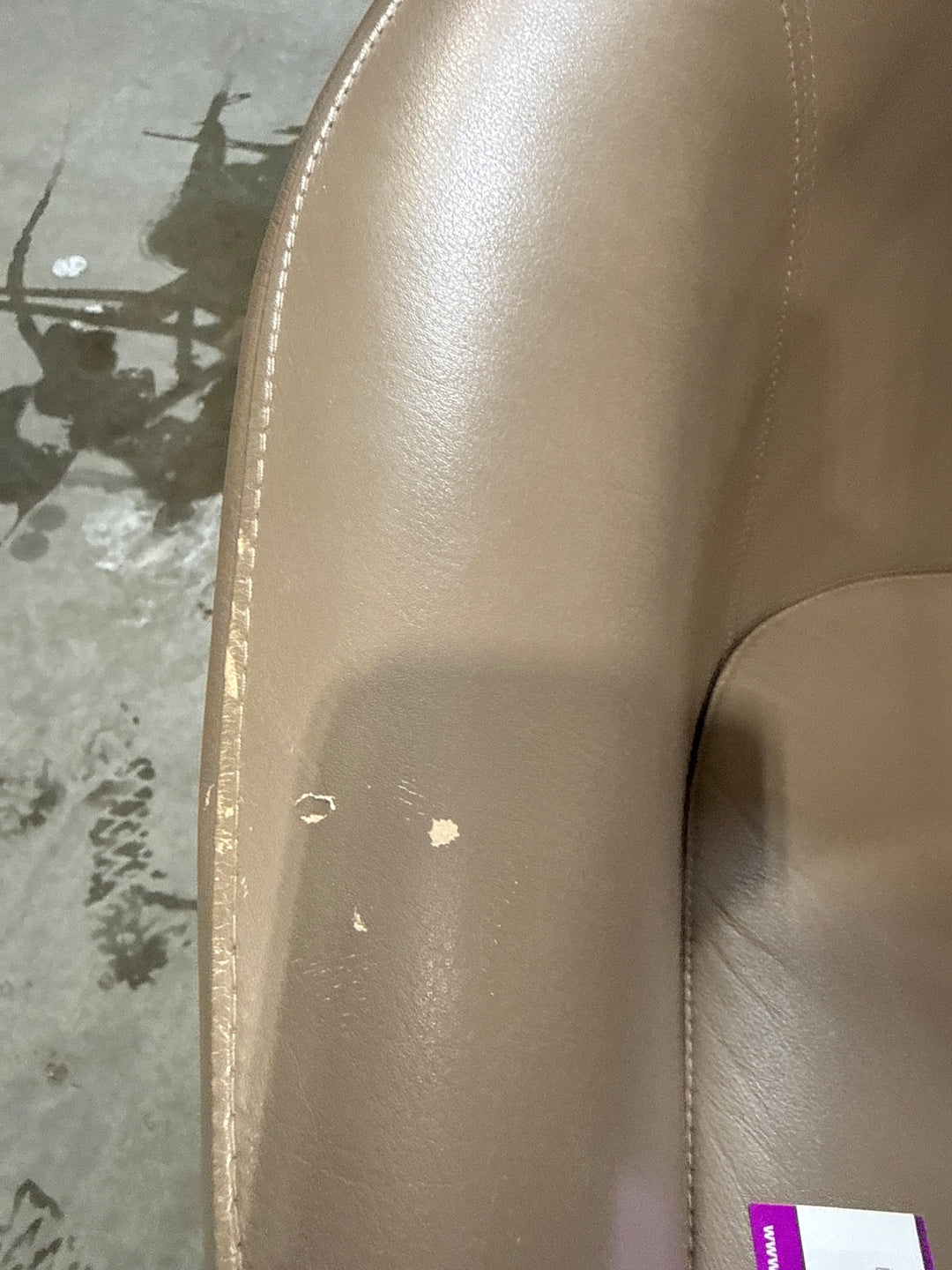 Leather Swivel Tub Chair