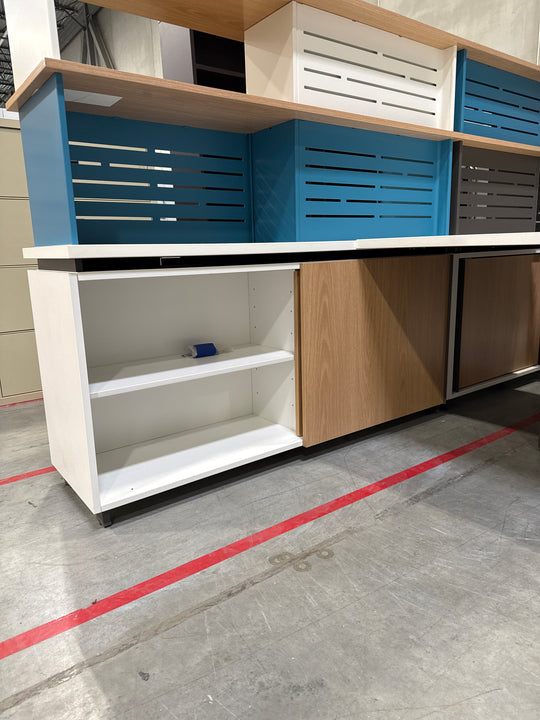 Double Sided Storage w/Meeting Table