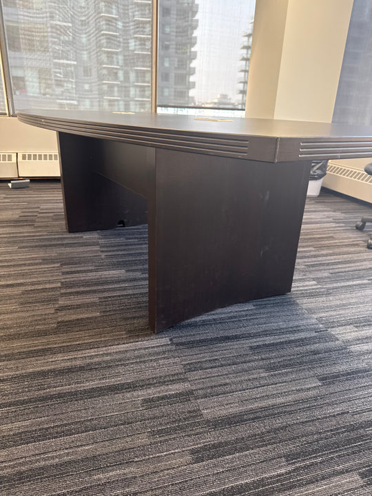 8' Boatshape Boardroom Table