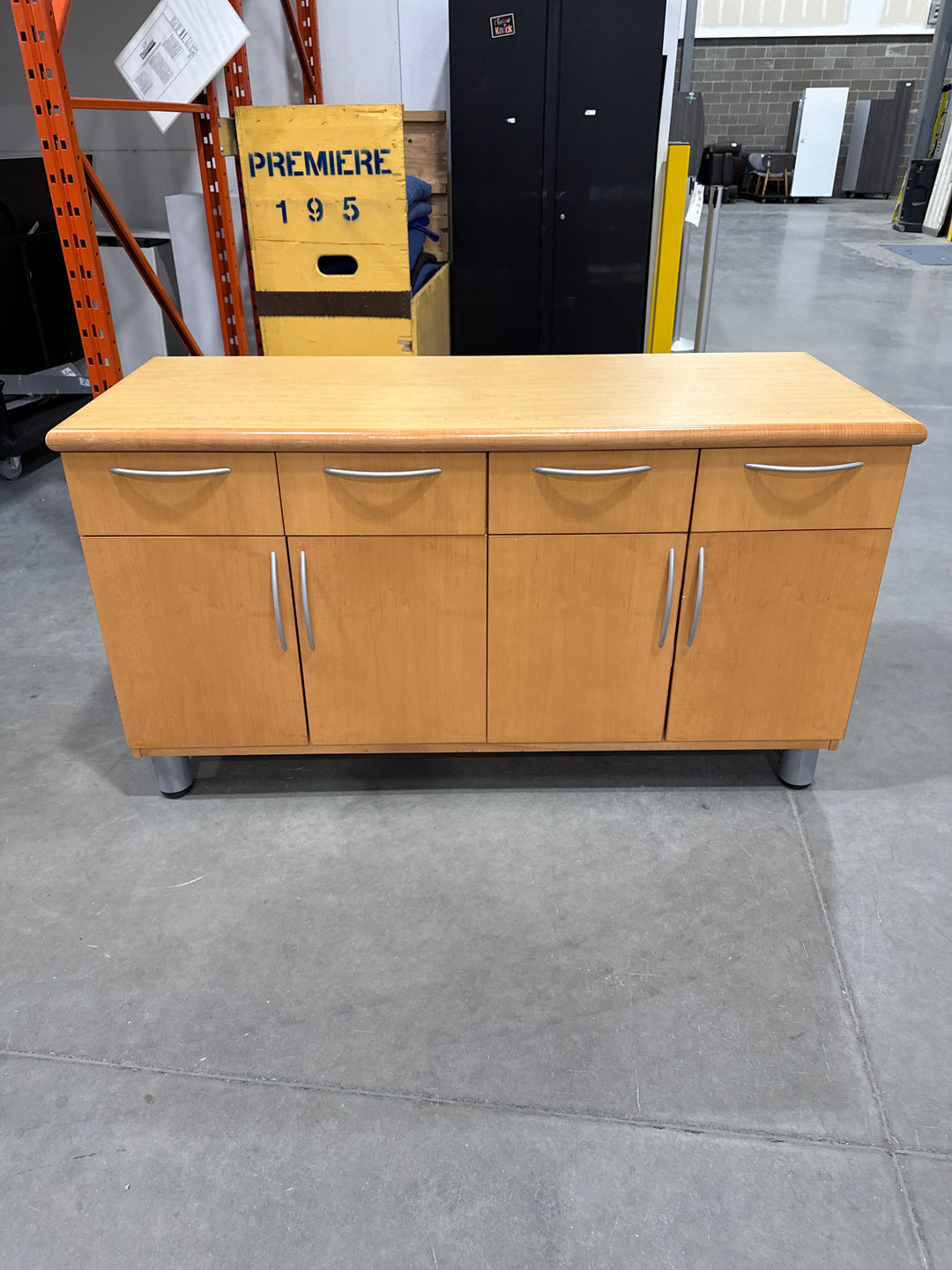 4-Drawer 4-Door Credenza