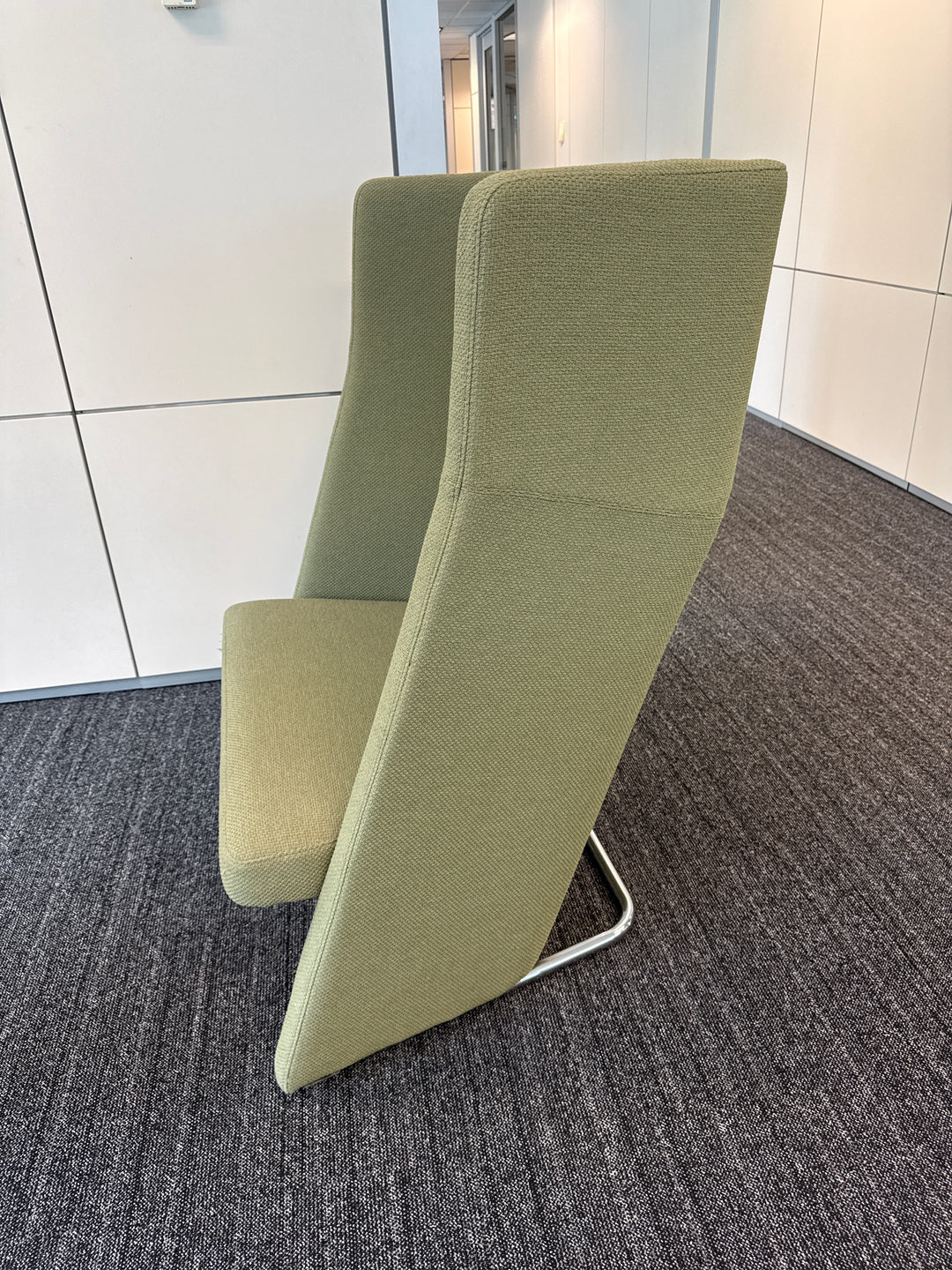 Fabric High Back Lounge Chair