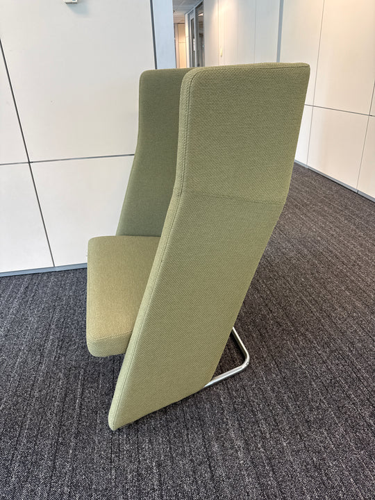 Fabric High Back Lounge Chair