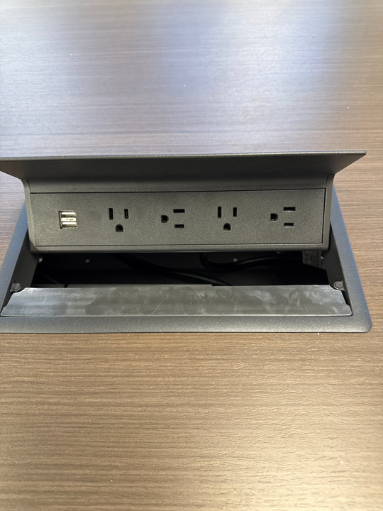 12' Rectangle Boardroom Table w/Electrical