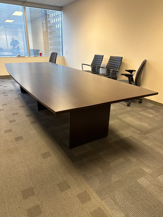12' Boatshape Boardroom Table