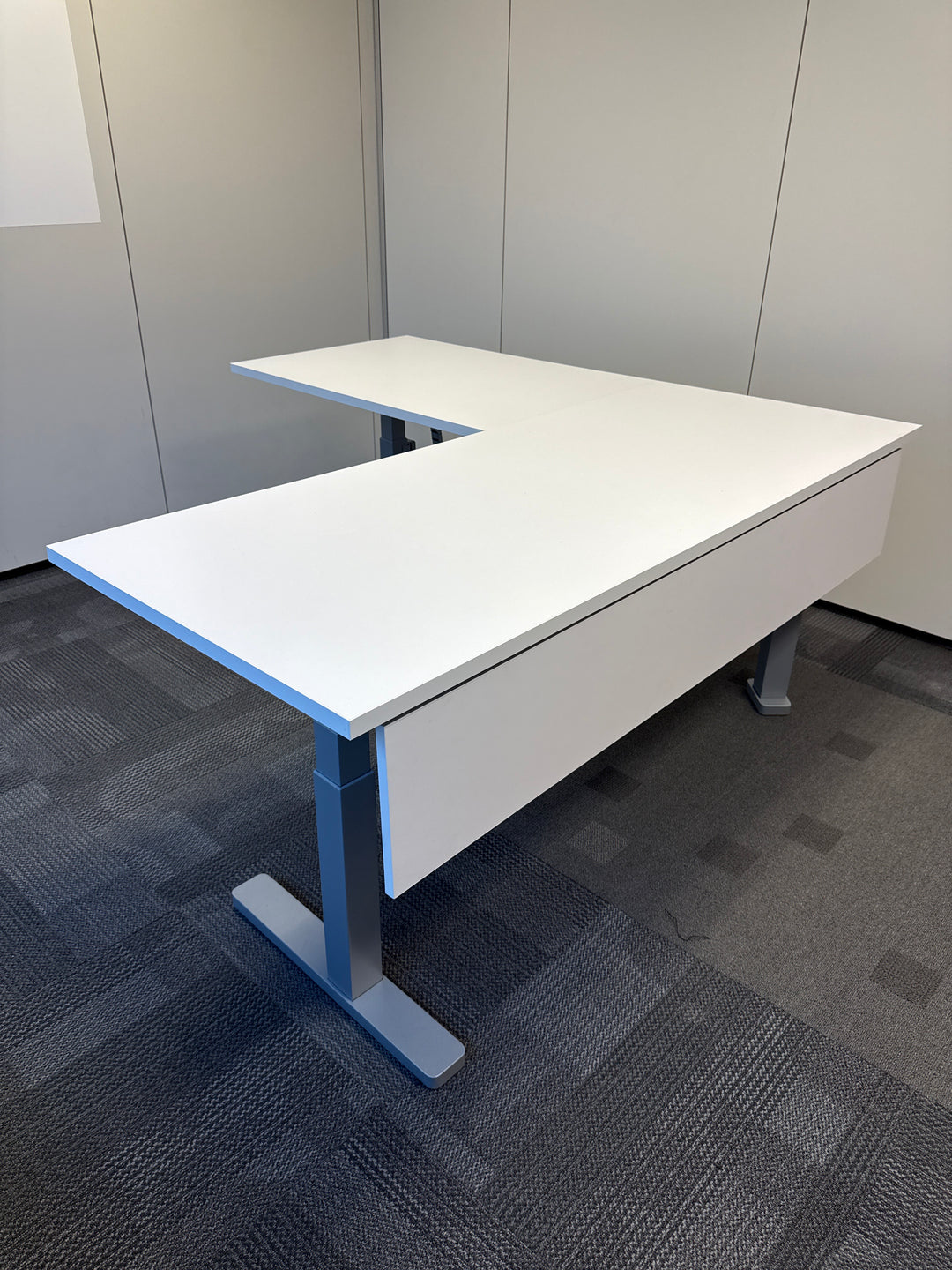 L-Shape Electronic Sit Stand Desk