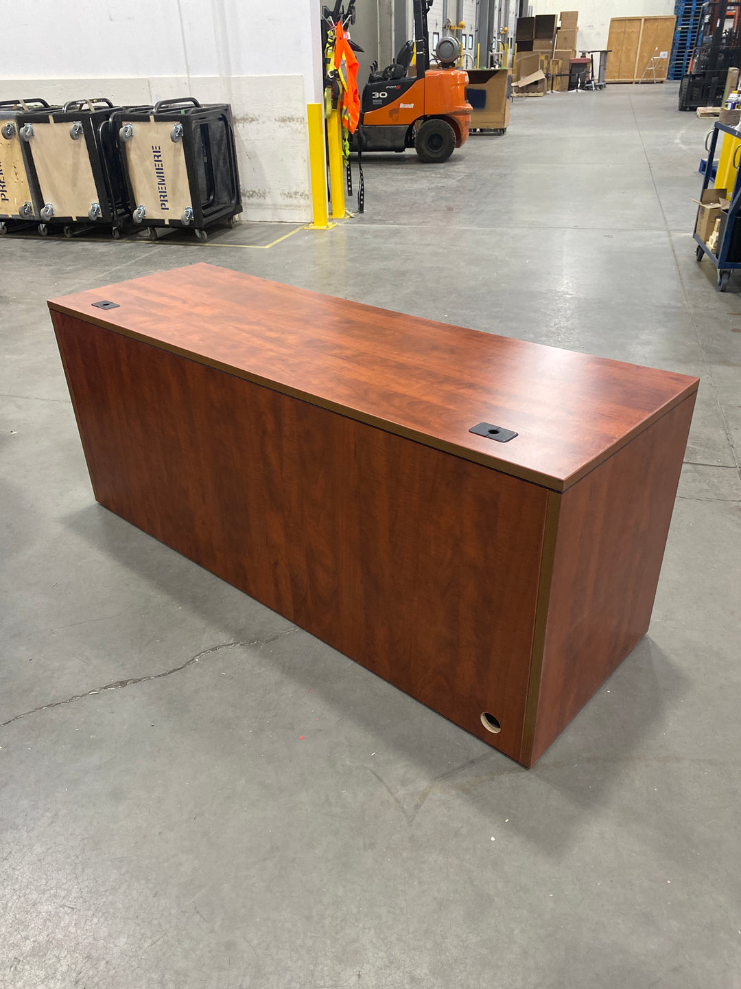 6’ Straight Desk w/BF Ped