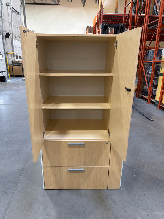 Wooden 2 Door 2 Drawer Combo Cabinet