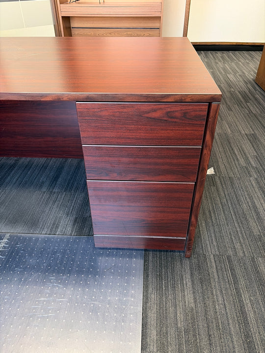L-Shape Desk w/BBF and FF Ped