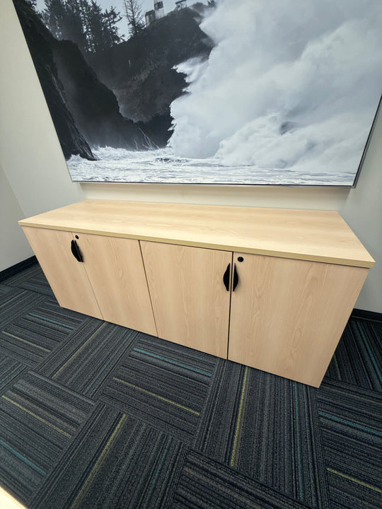 Wooden 4-Door Credenza