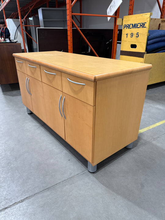 4-Drawer 4-Door Credenza