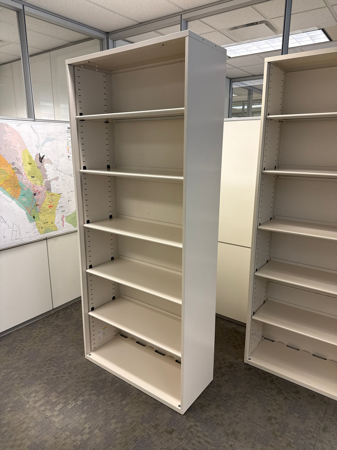Metal 6-High Bookcase