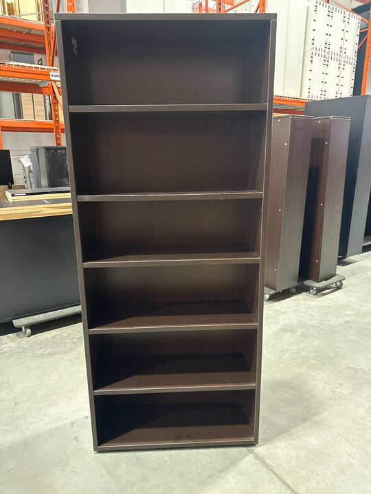 Wooden 6-High Bookcase