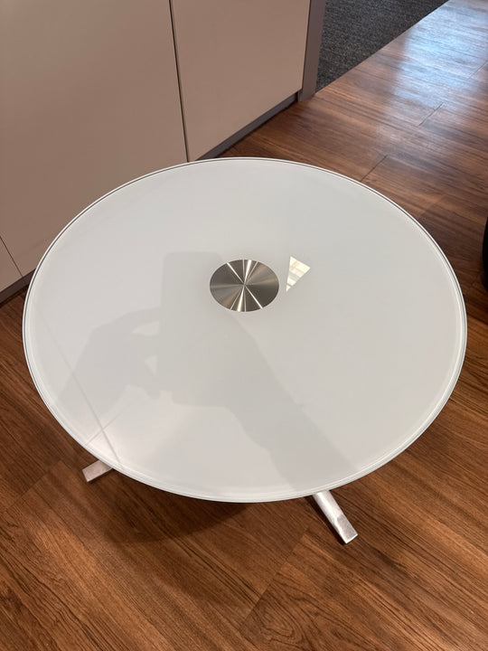 30” Round Glass Coffee Table