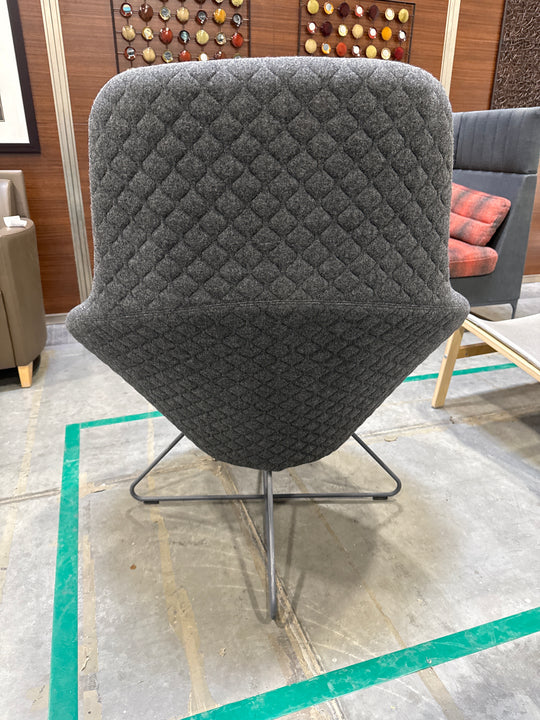 Fabric High Back Lounge Chair