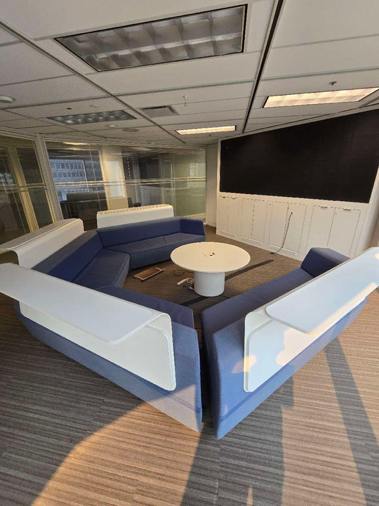 Steelcase 4 Piece Sectional Sofa w/Built-in Tables